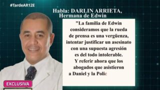 La familia de Edwin Arrieta critica la defensa de Daniel
