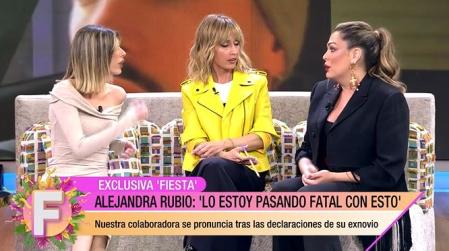 Alejandra Rubio, Emma García y Amor Romeira, en 'Fiesta'